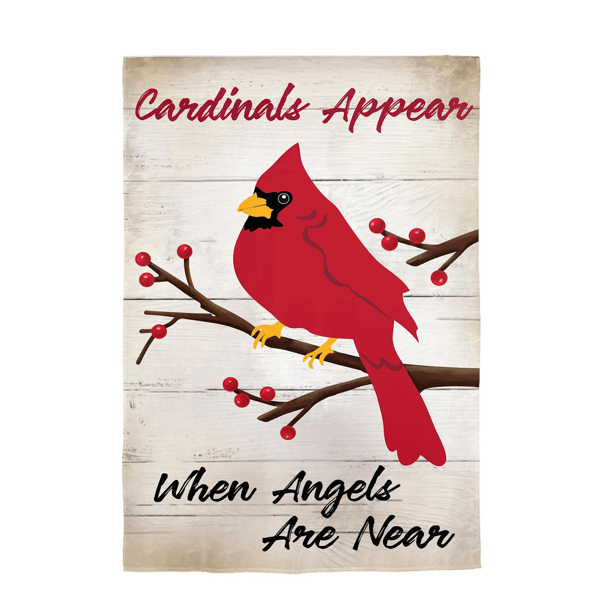 When Angels are Near Applique Garden Flag
