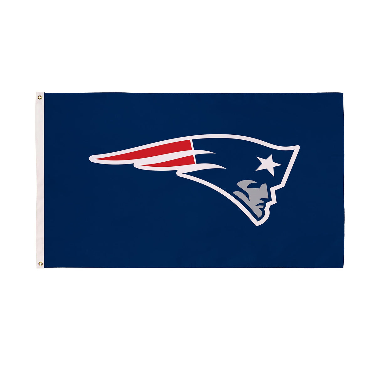 New England Patriots Single Sided Flag w/ 2 Grommets, 3'x5'