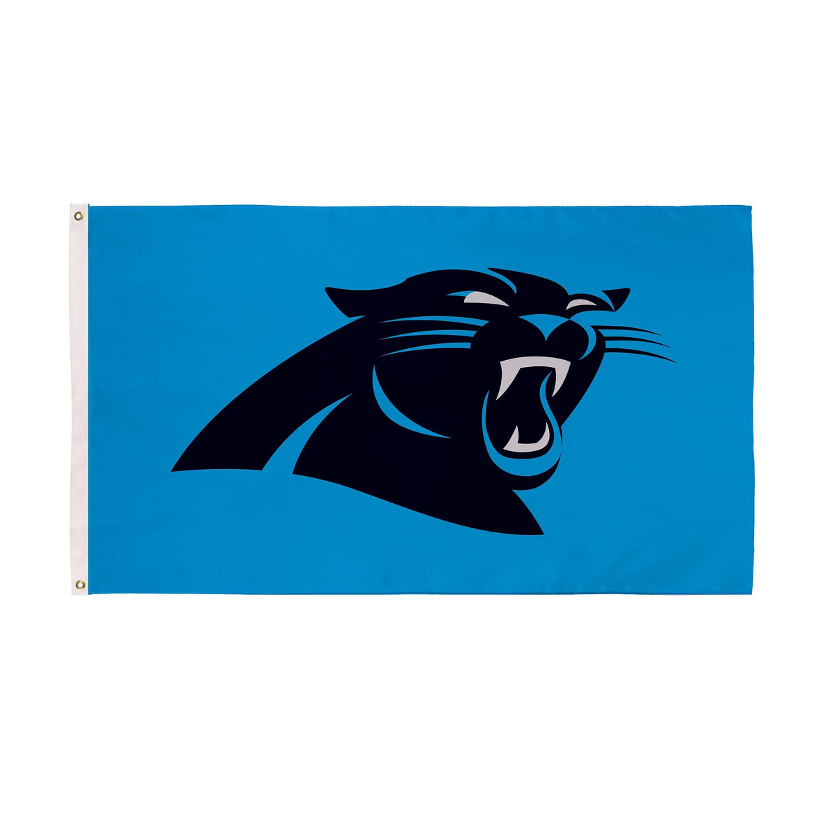 Carolina Panthers Single Sided Flag w/ 2 Grommets, 3'x5'