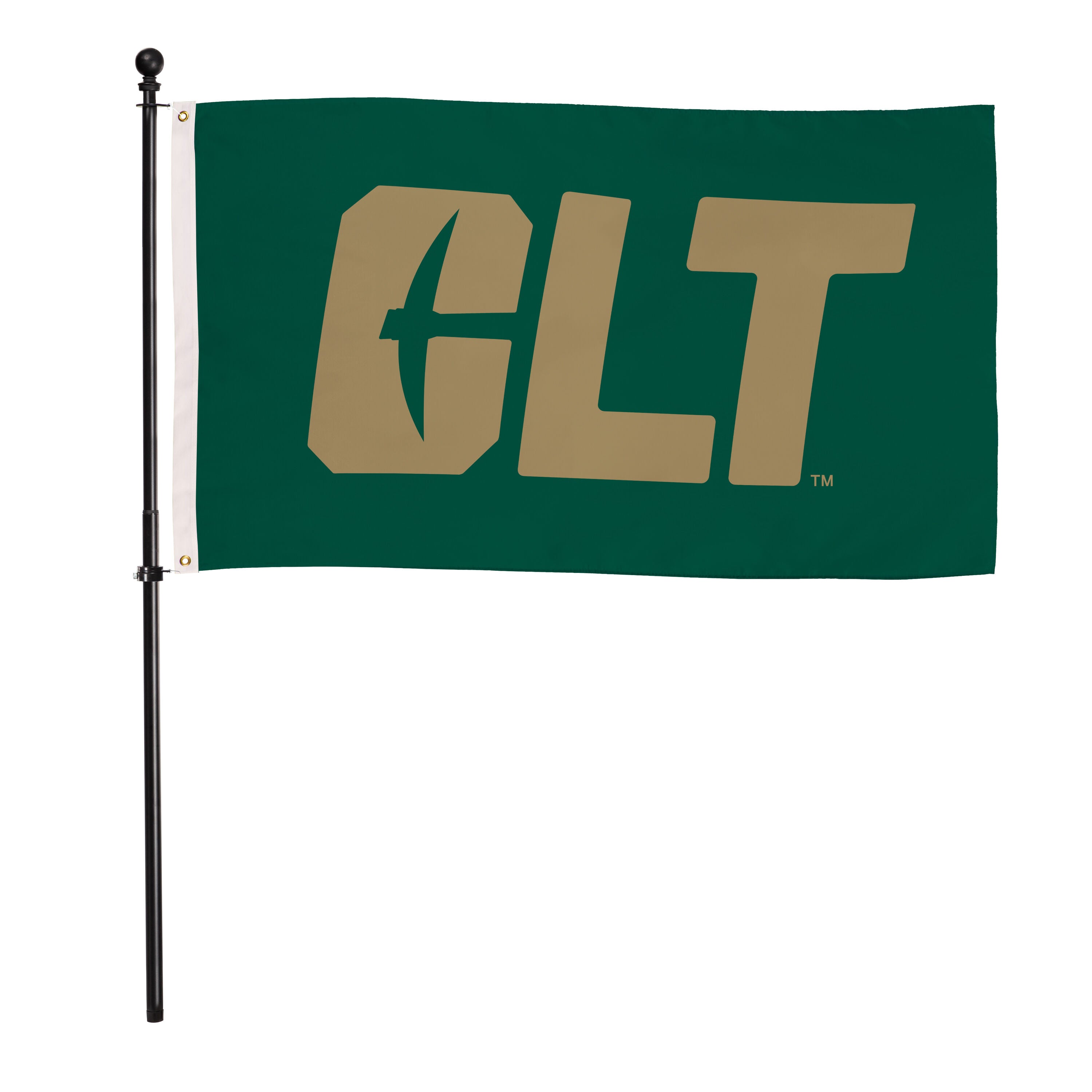University of North Carolina, Charlotte Single Sided Flag w/ 2 Grommets, 3'x5'