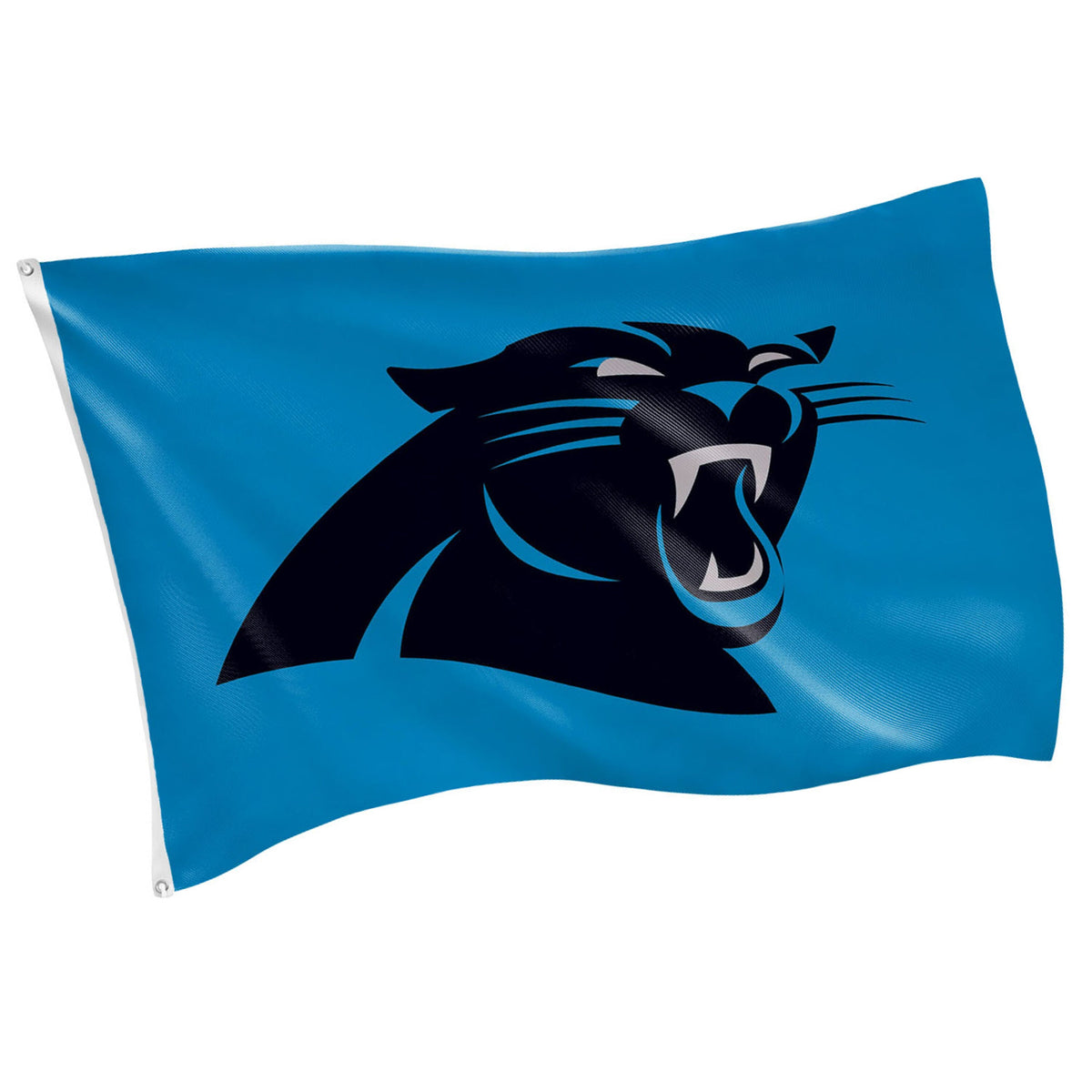 Carolina Panthers Single Sided Flag w/ 2 Grommets, 3'x5'