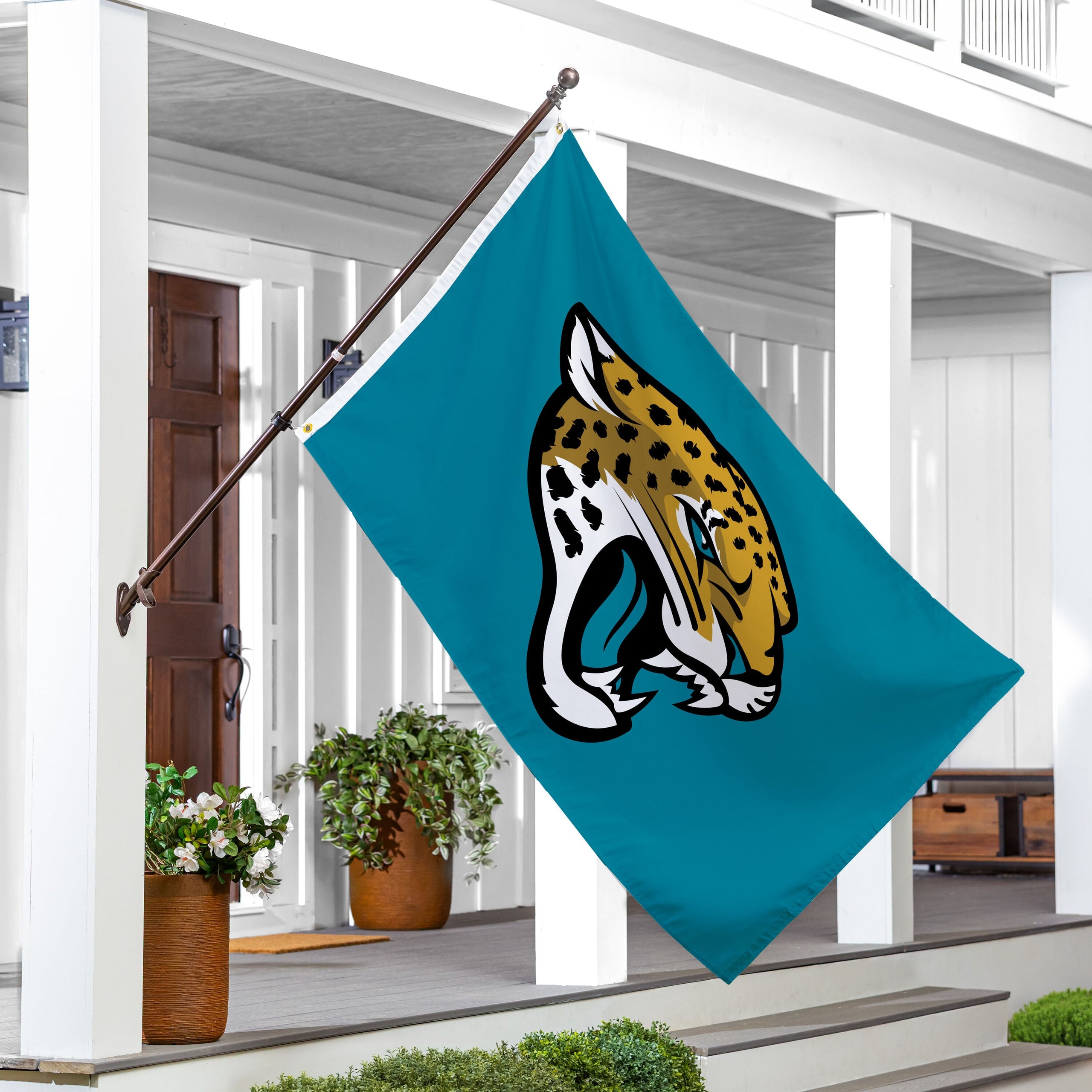 Jacksonville Jaguars Single Sided Flag w/ 2 Grommets, 3'x5'