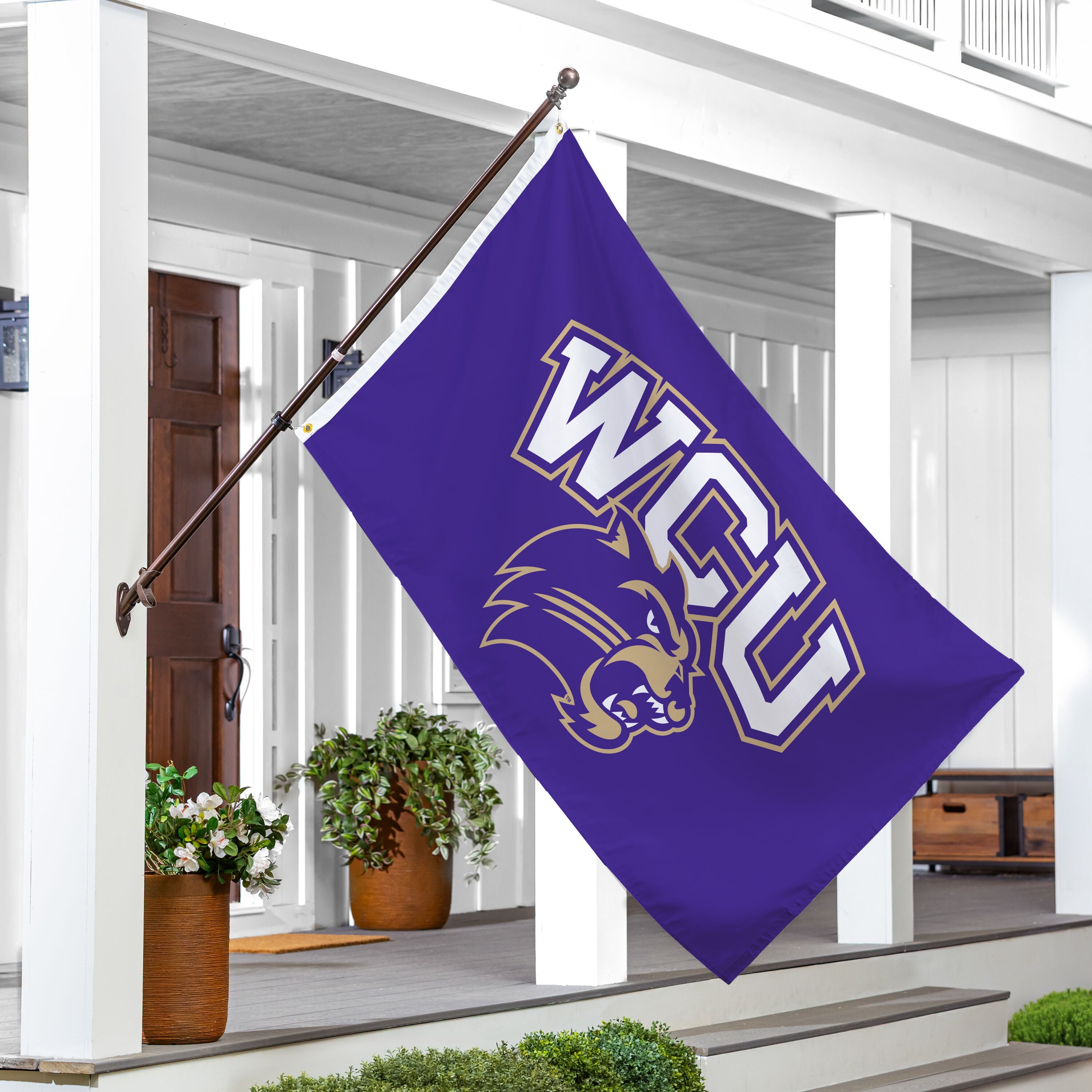 Western Carolina University Single Sided Flag w/ 2 Grommets, 3'x5'