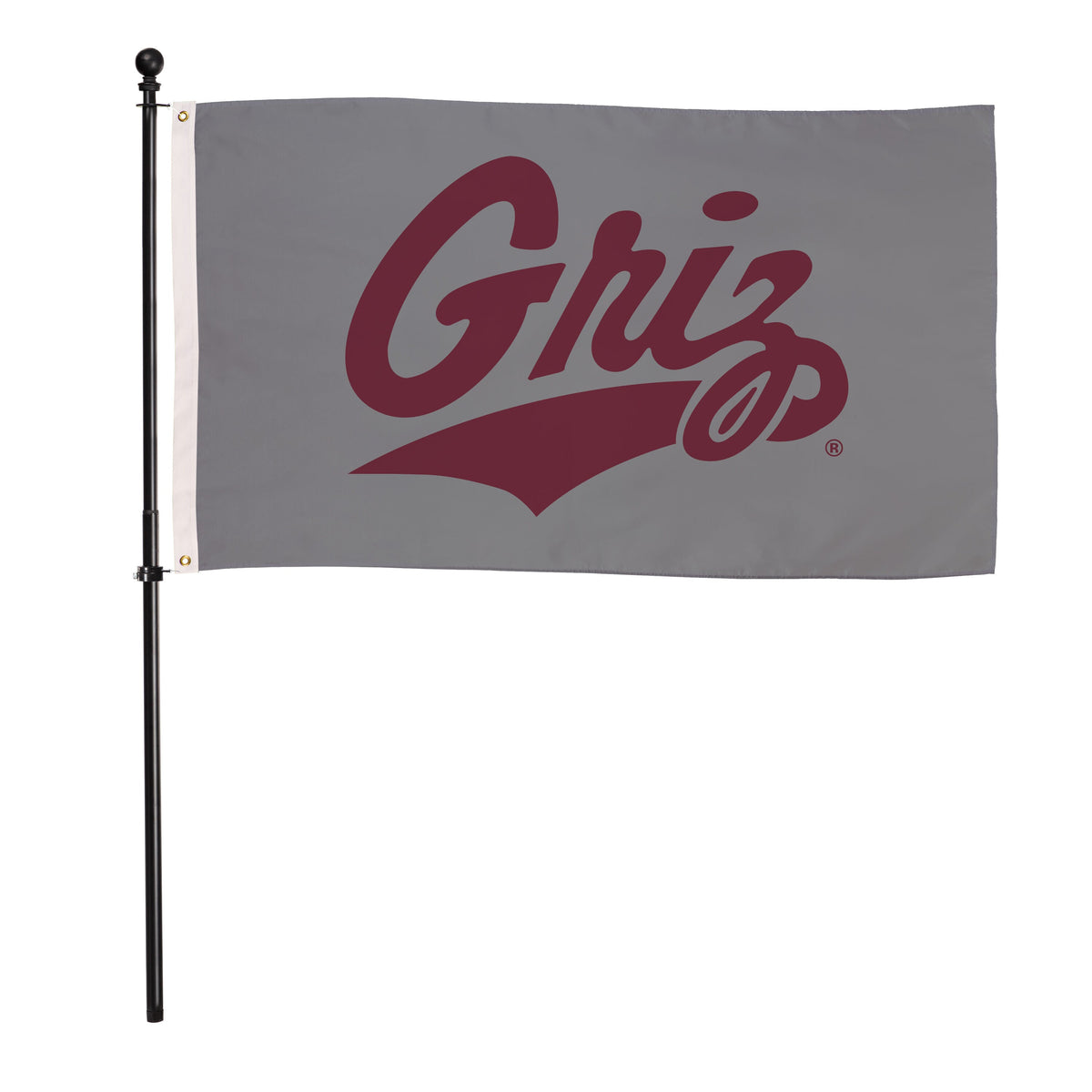 University of Montana Single Sided Flag w/ 2 Grommets, 3'x5'