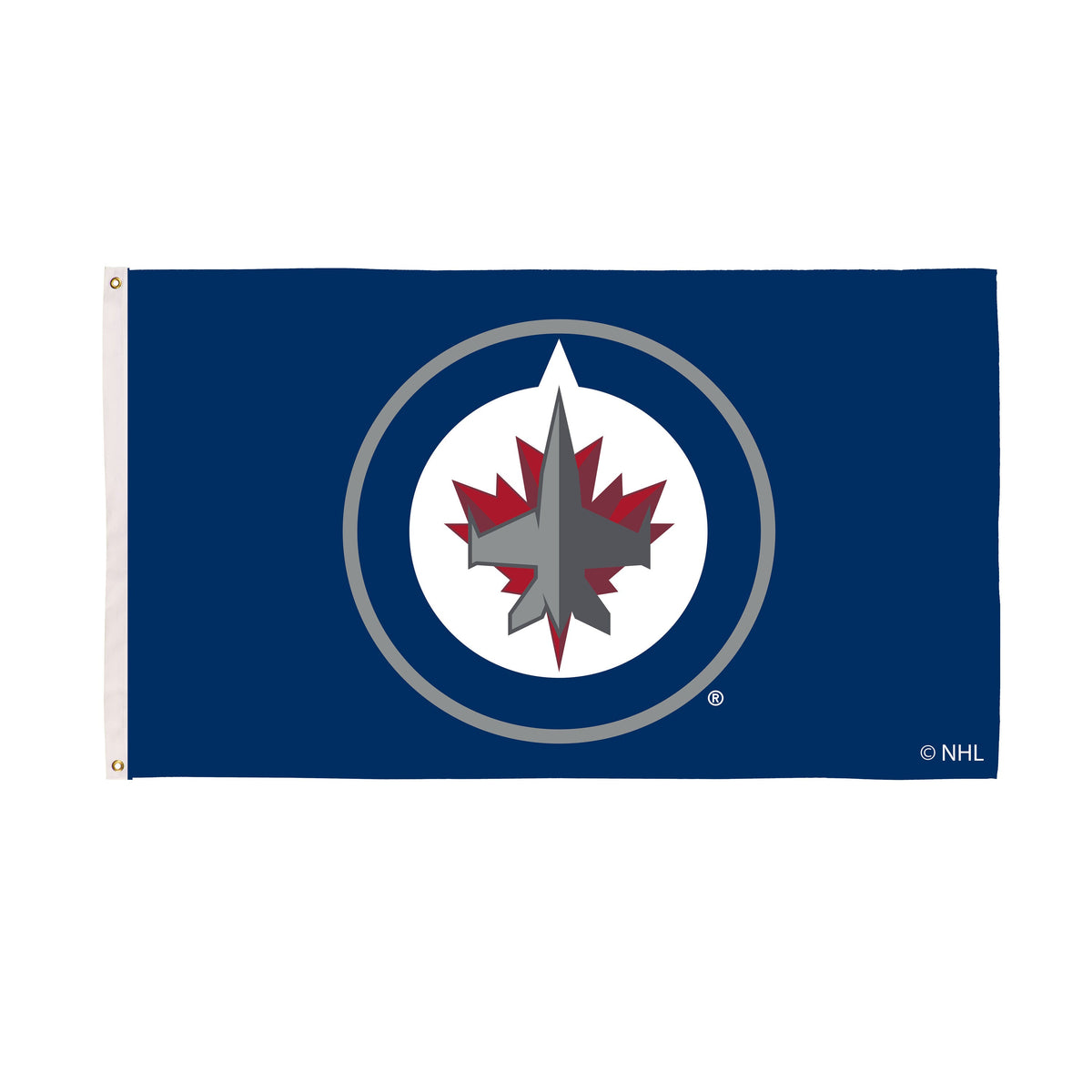 Winnipeg Jets Single Sided Flag w/ 2 Grommets, 3'x5'