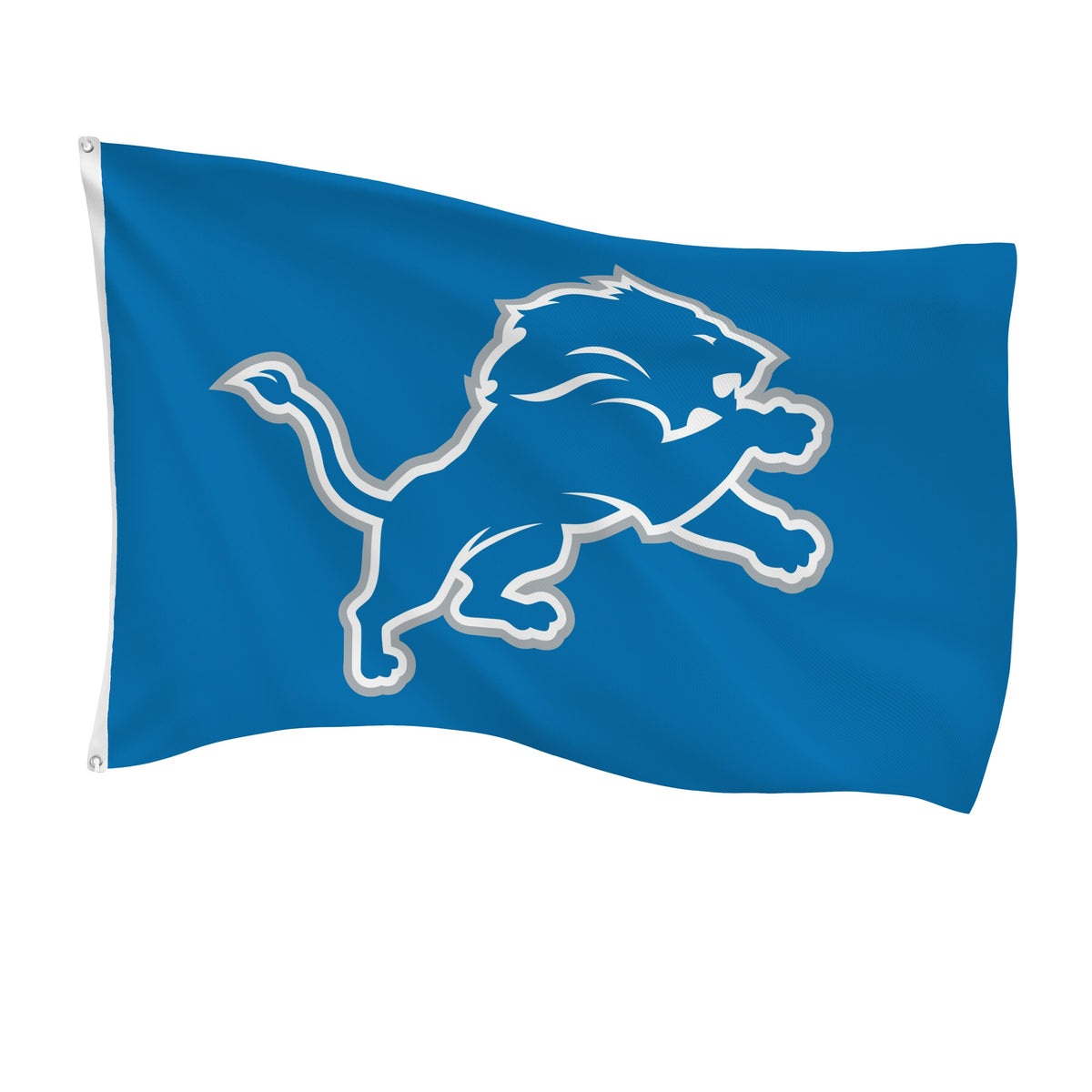 Detroit Lions Single Sided Flag w/ 2 Grommets, 3'x5'