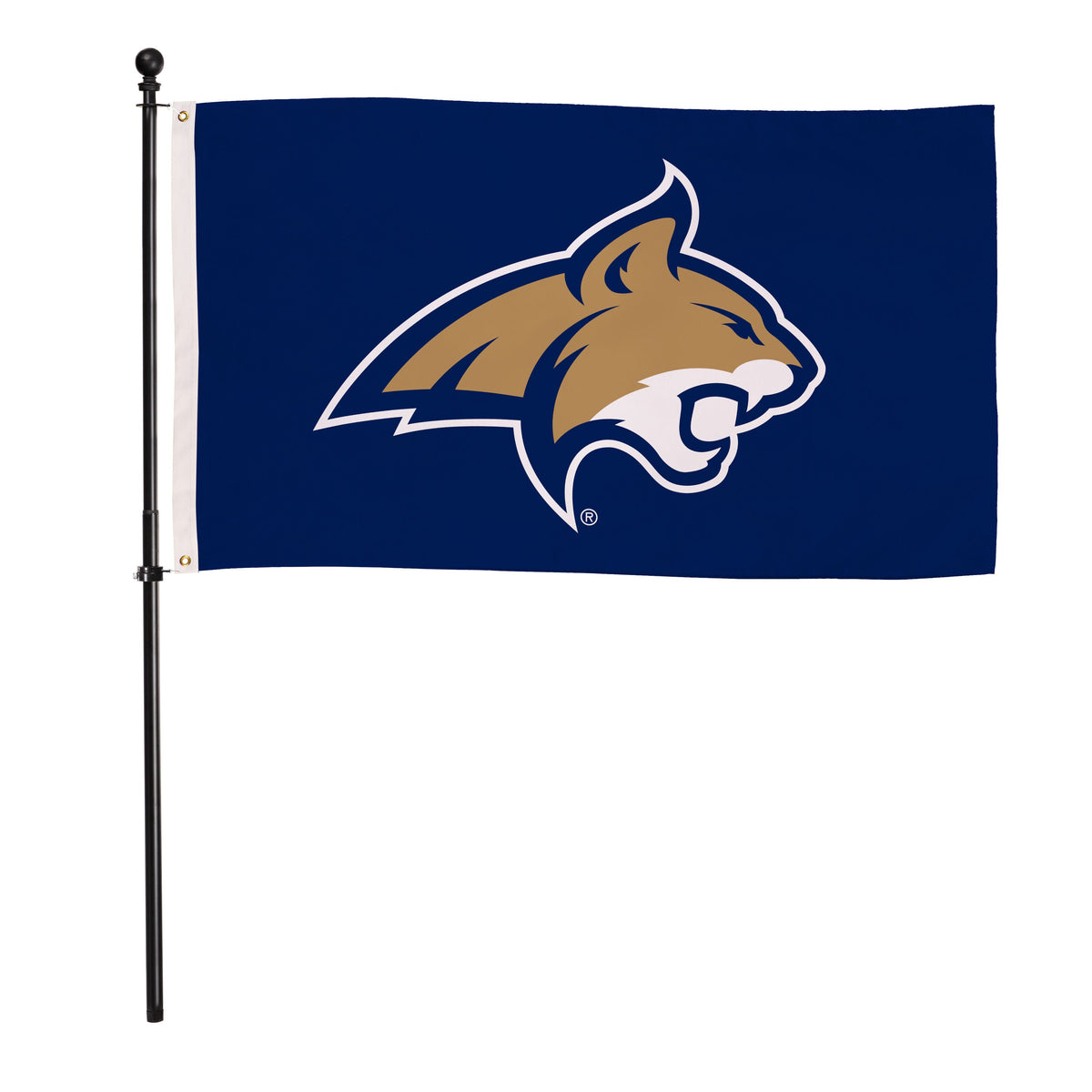 Montana State University Single Sided Flag w/ 2 Grommets, 3'x5'