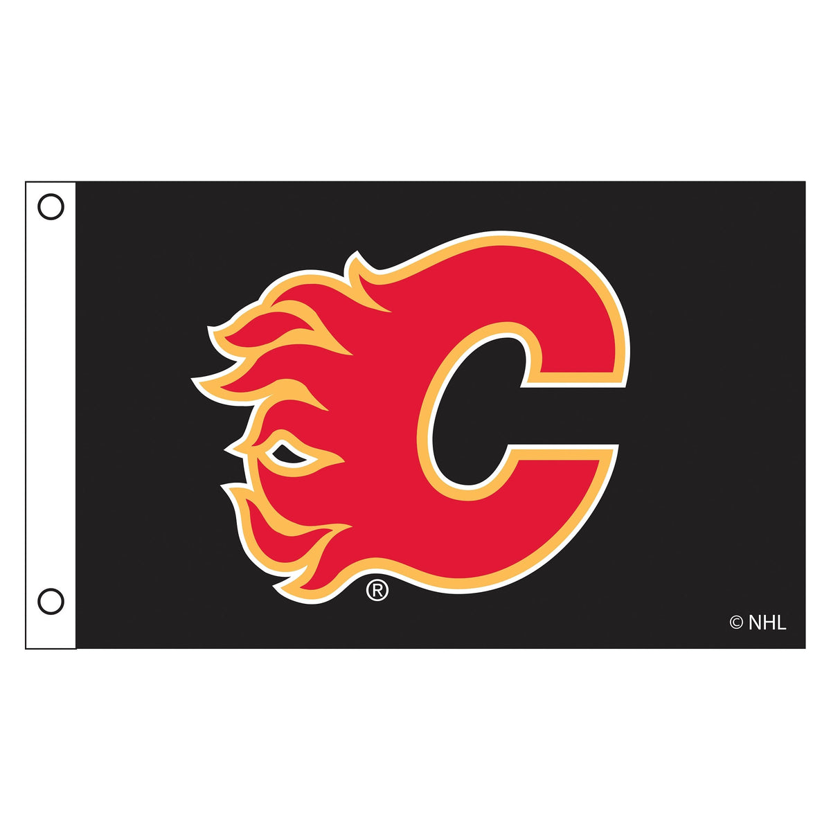 Calgary Flames Single Sided Flag w/ 2 Grommets, 3'x5'