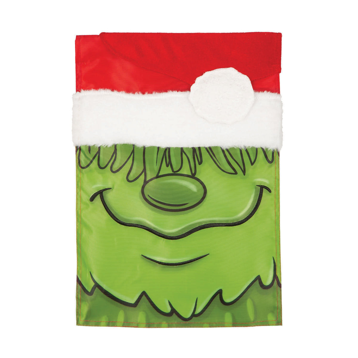 Christmas Monster Applique Garden Flag