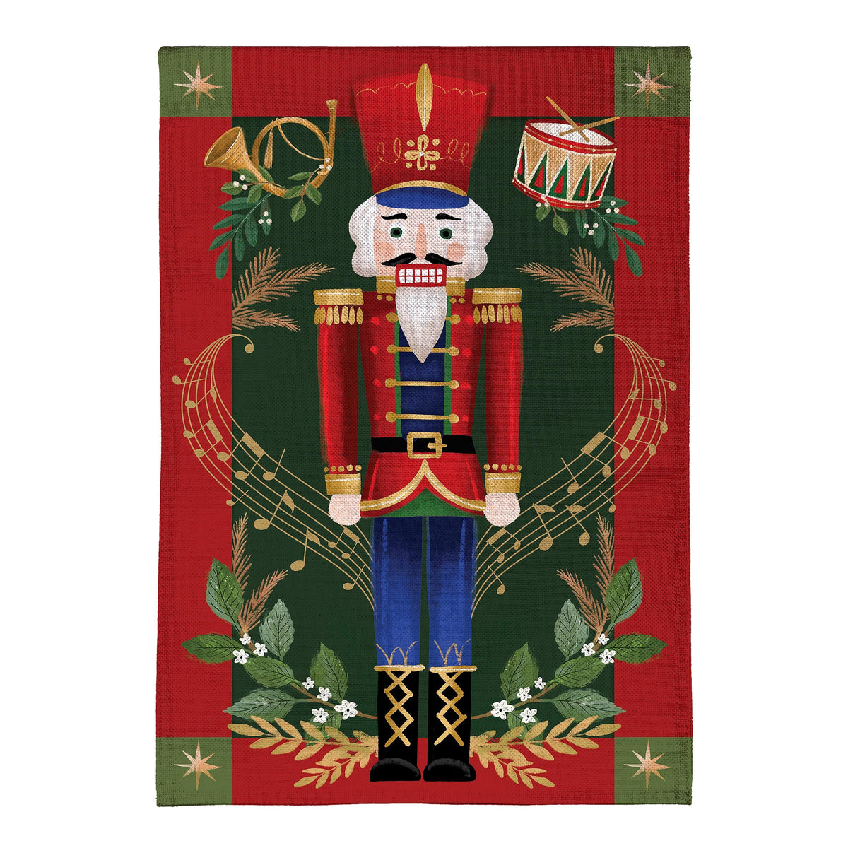 Joyful Traditions Double Sided Burlap Garden  Flag