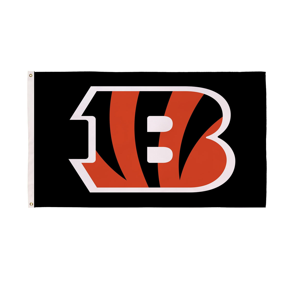 Cincinnati Bengals Single Sided Flag with 2 Grommets, 3'x5'
