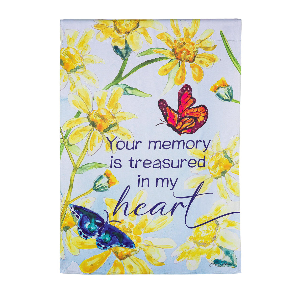 Treasured Memories Reversible Suede House Flag