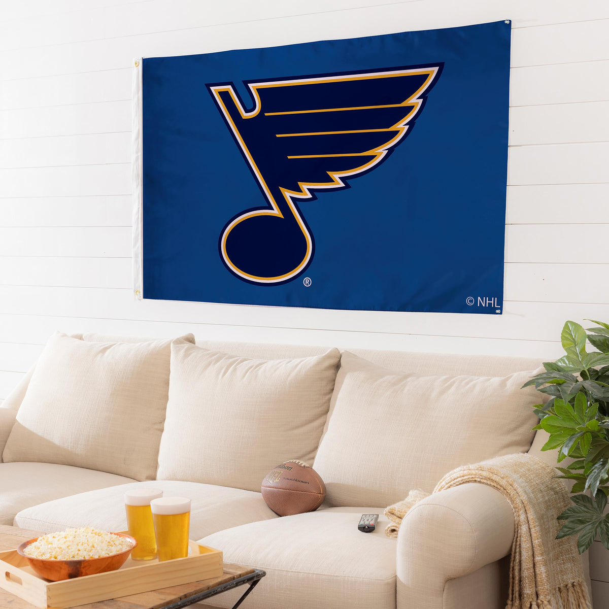 St Louis Blues Single Sided Estate Flag with 2 Grommets, 3'x5'