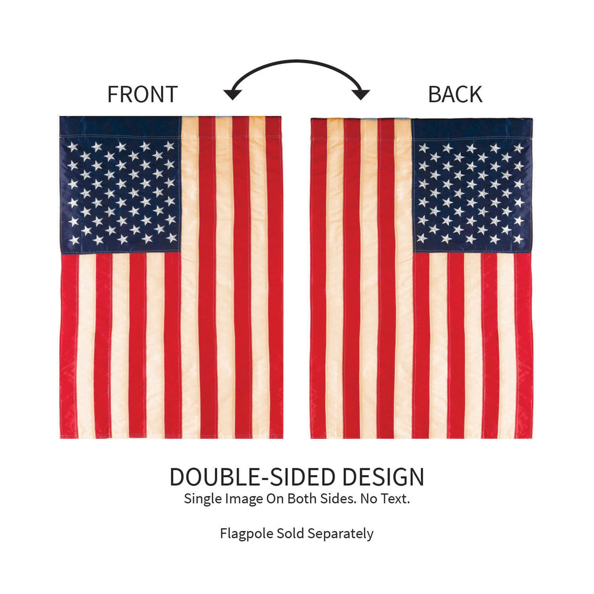Tea Stained Patriotic American Flag