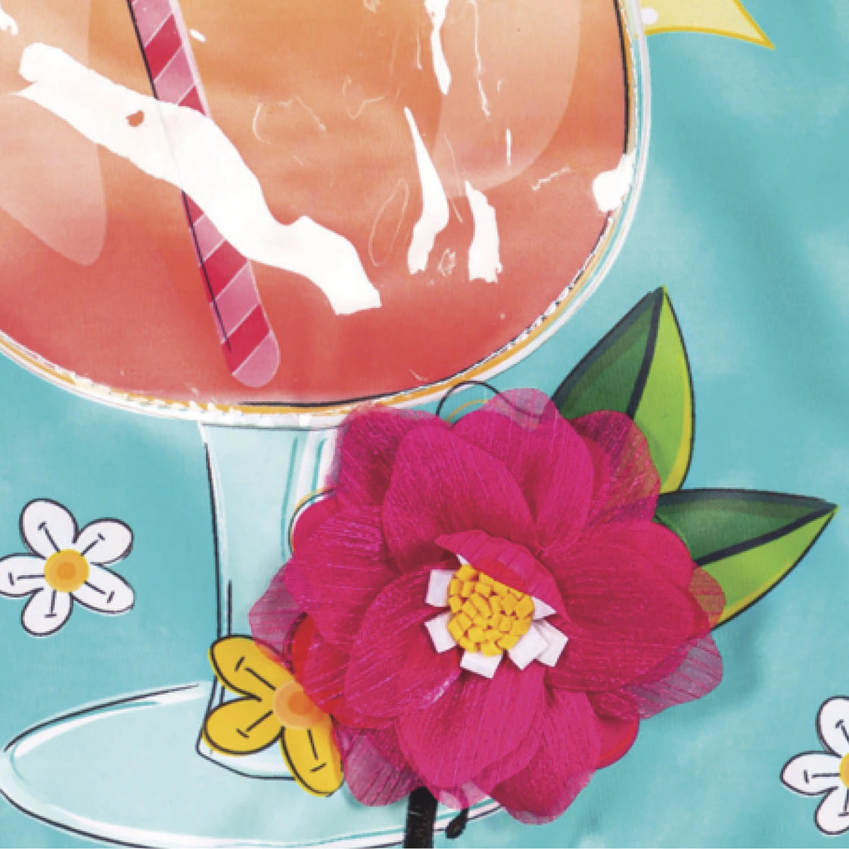 It's Happy Hour Somewhere Applique Garden Flag