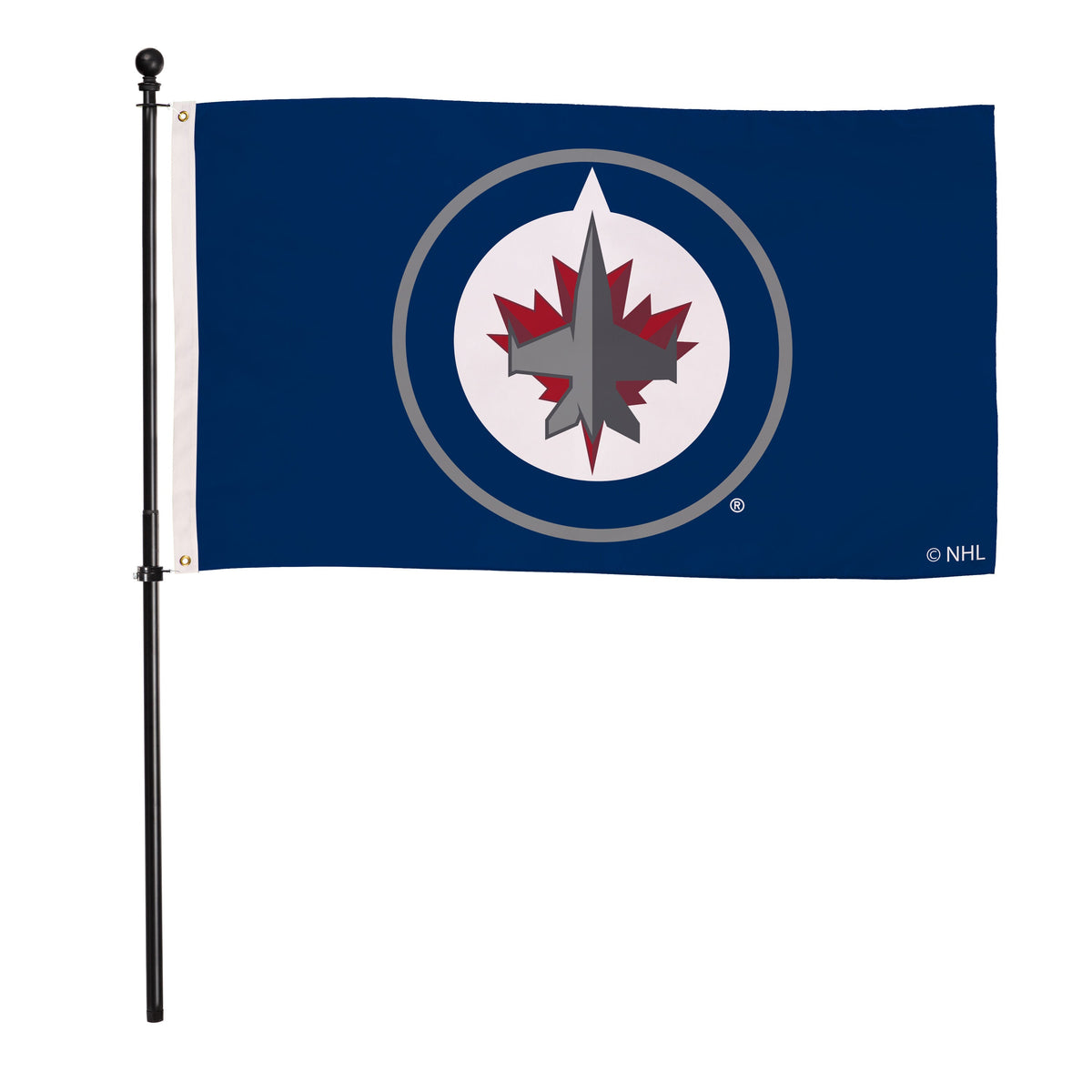 Winnipeg Jets Single Sided Flag w/ 2 Grommets, 3'x5'