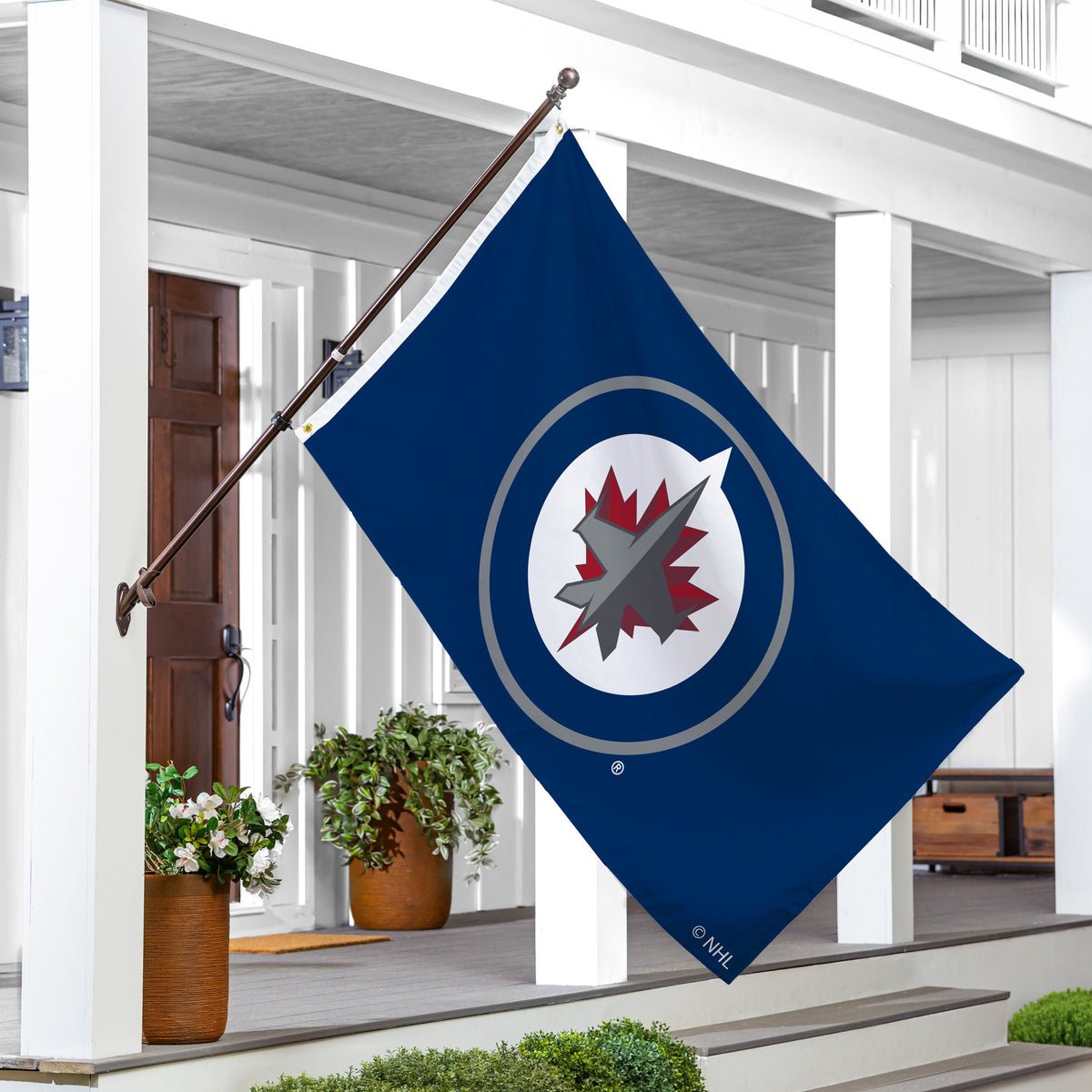 Winnipeg Jets Single Sided Flag w/ 2 Grommets, 3'x5'
