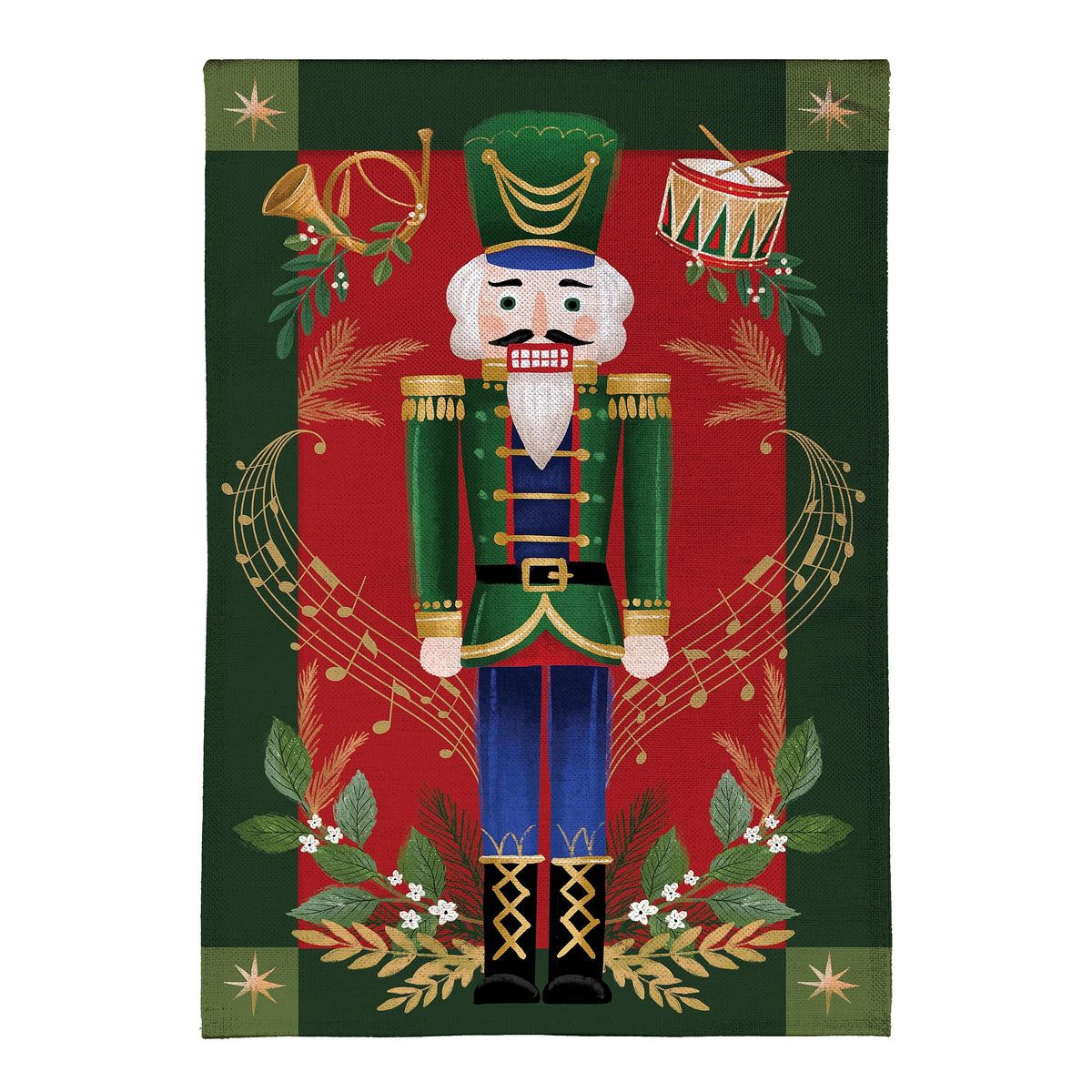 Joyful Traditions Double Sided Burlap Garden  Flag