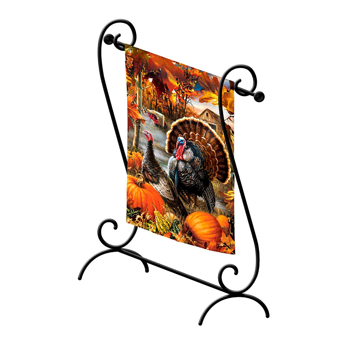 Scroll Garden Flag Stand