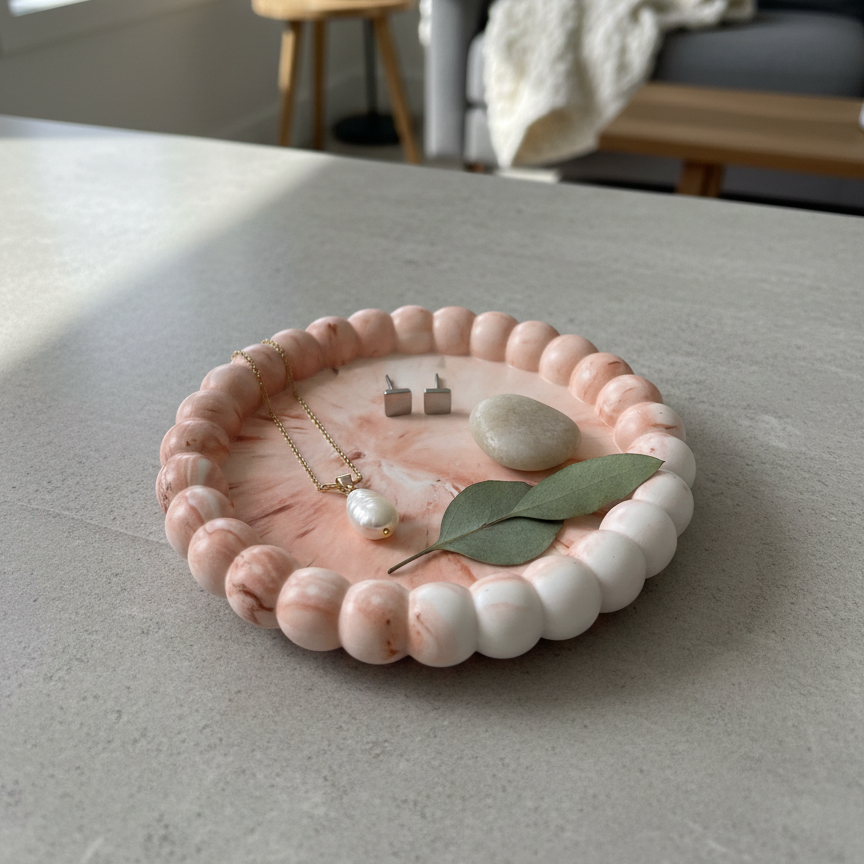 Small Bubble Jesmonite Trinket Dish