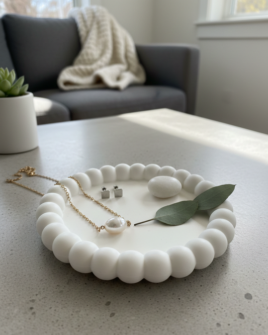 Small Bubble Jesmonite Trinket Dish