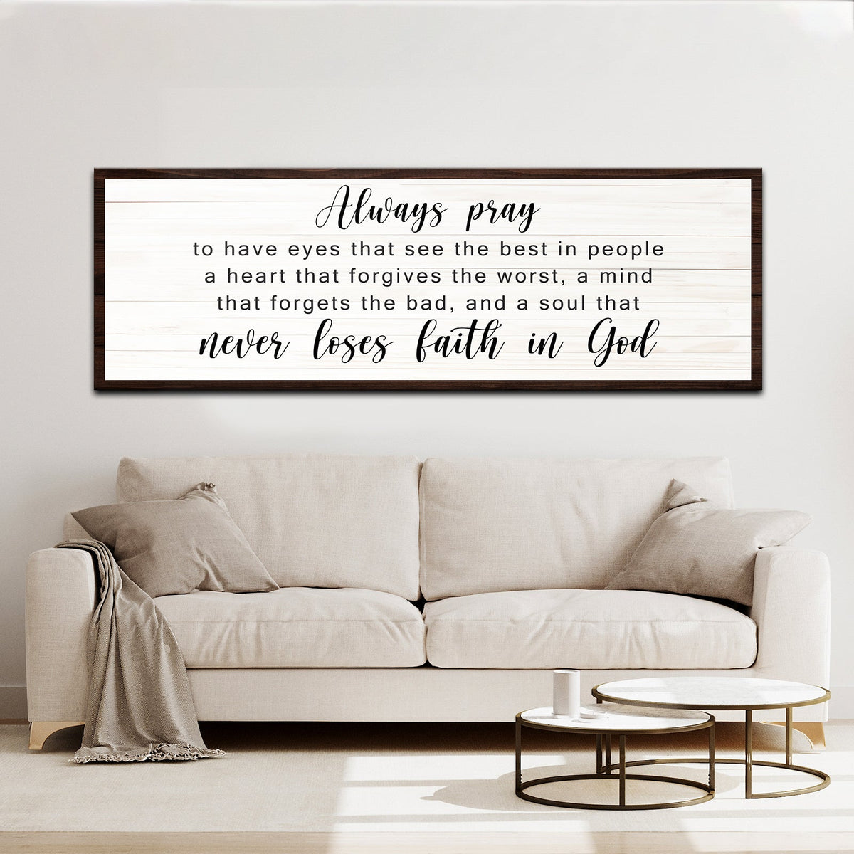 Never Lose Faith In God Sign