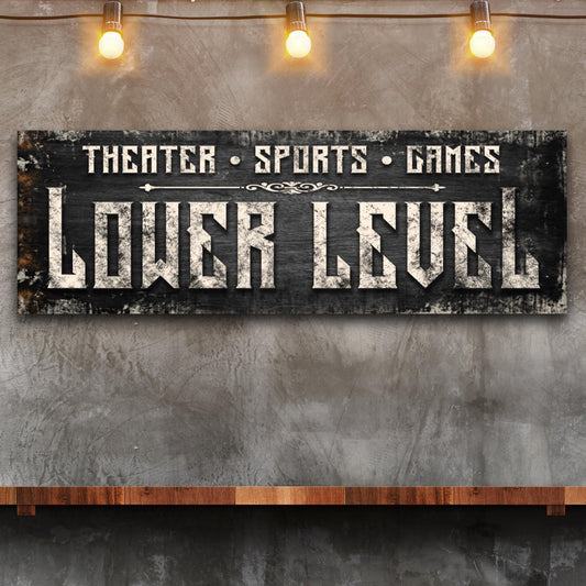 Lower Level Sign
