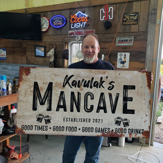 Good Times Man Cave Sign - LP1
