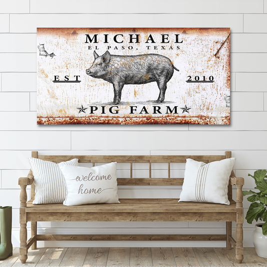 Pig Farm Sign