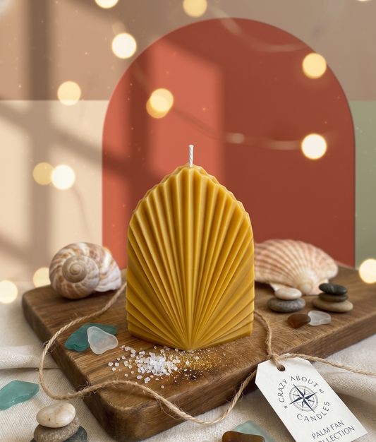 Minimalist Palm Leaf Candle