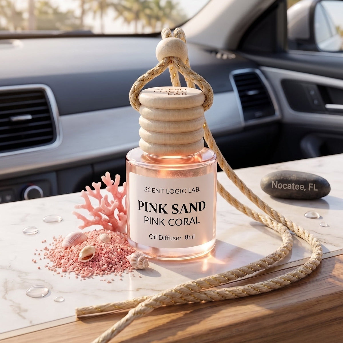 Luxury Car Diffuser — Nature Scents, 8ml Refillable, Long-Lasting Fragrance