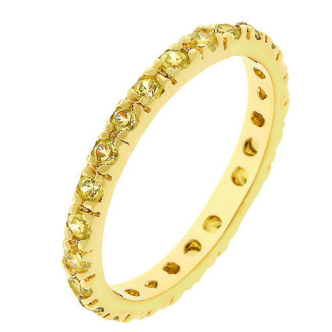 Avera Unique Wedding Set Petite Eternity Ring in Silver