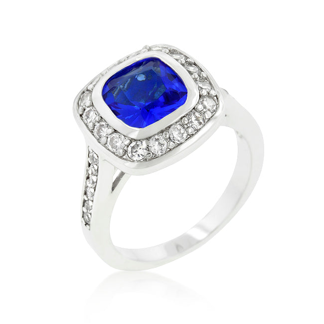 Avera Solitaire Topaz Cocktail Ring in Light/Pastel Blue