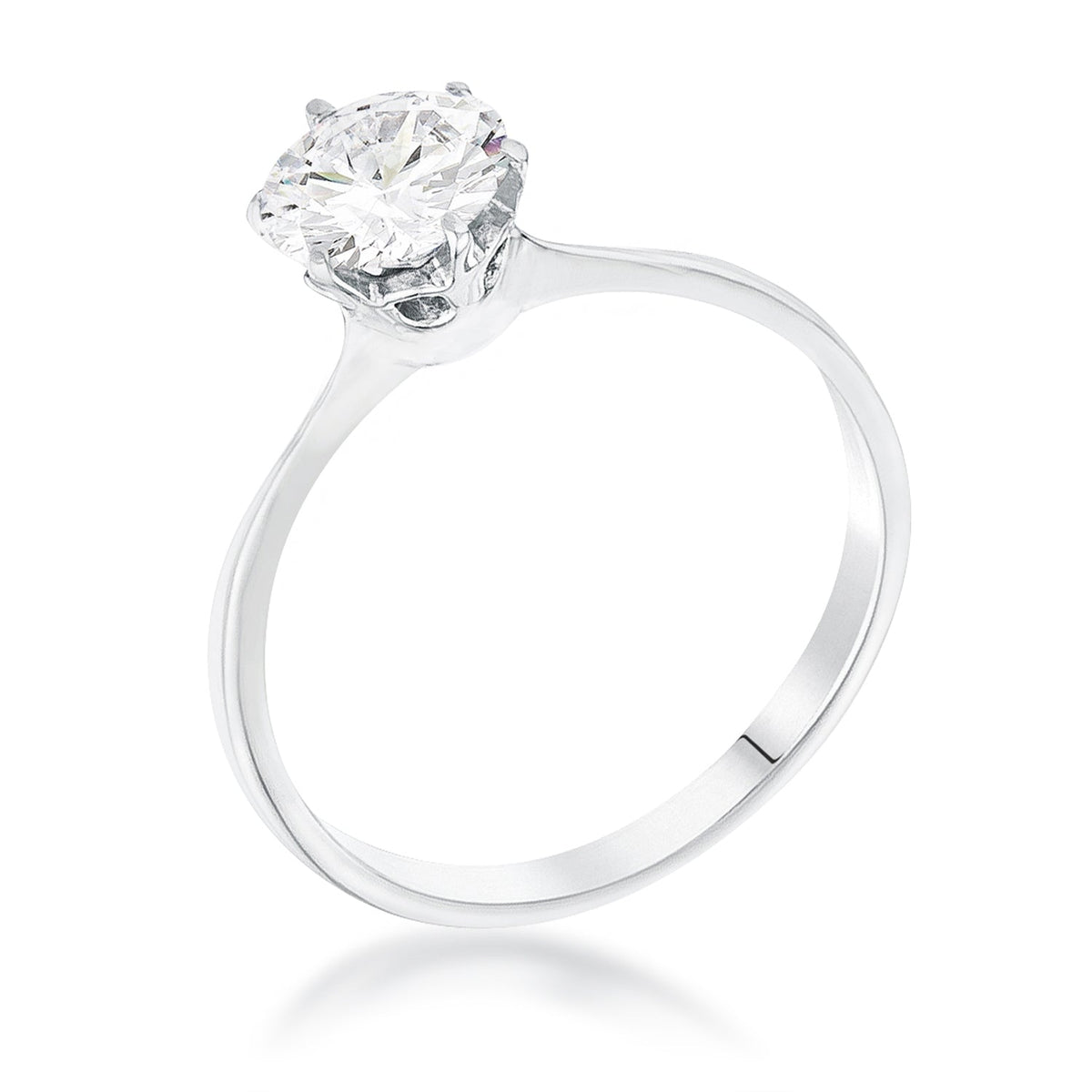 Avera 1 Carat Single Stone Cz Classic Solitaire Ring