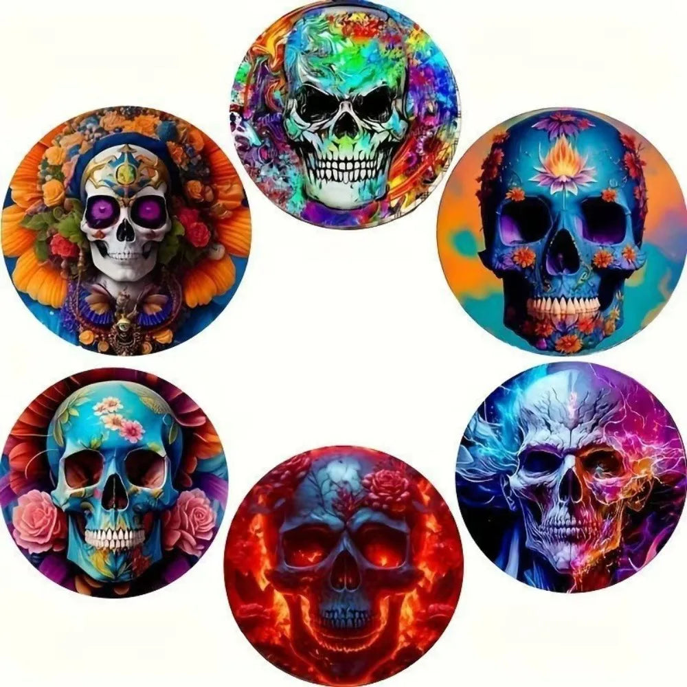 6/8Pcs/set Wooden Placemat Set Design Circular Gathering Family Party Desktop Decoration Wooden Crafts Home Table Linen Coaster