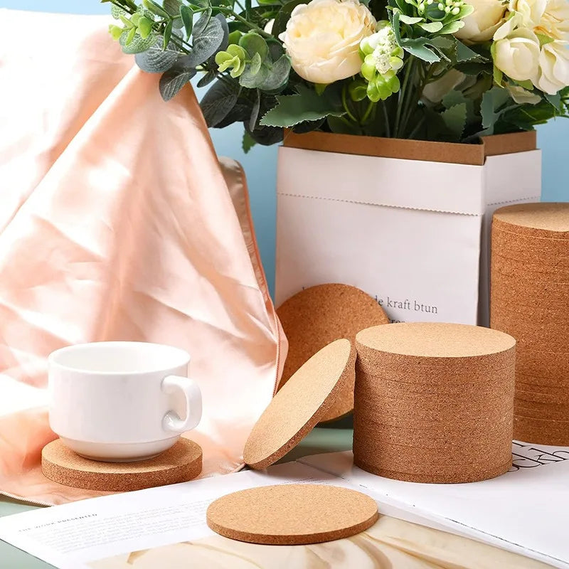 Cork Coasters Table Coasters for Coffee Cup Coaster Aesthetic Coasters for Drinks Bottom for Drinking Cup