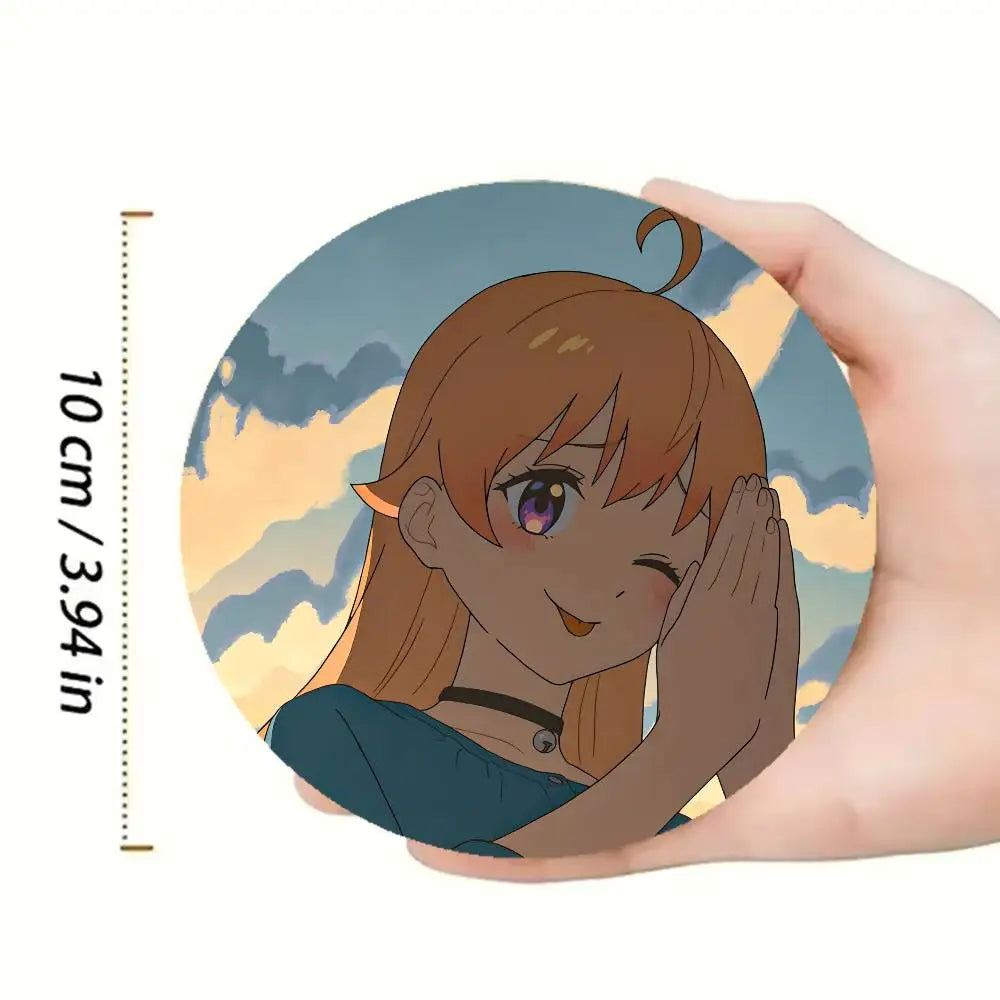 Nico Wakatsuki W-Witch Watch Heat-Resistant Pine Coasters Lightweight Sturdy for All Drinkware Easy to Clean