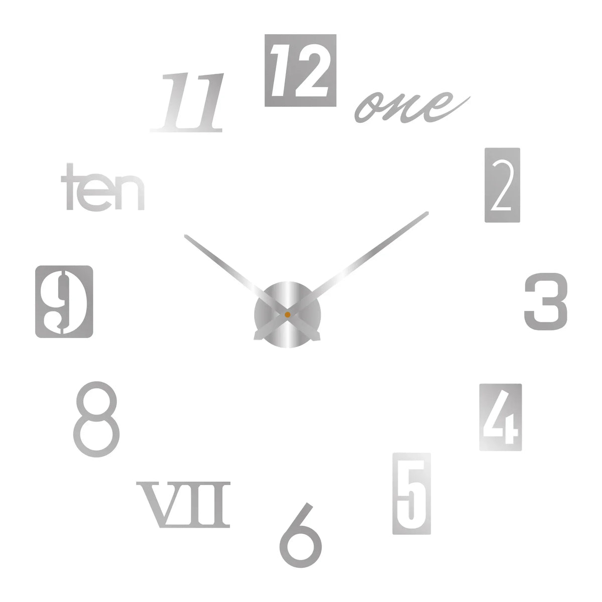 Large 3D Wall Clock Luminous Classic Wall Clocks DIY Digital Clock Wall Watches Stickers Silent Clock for Home Living Room Table