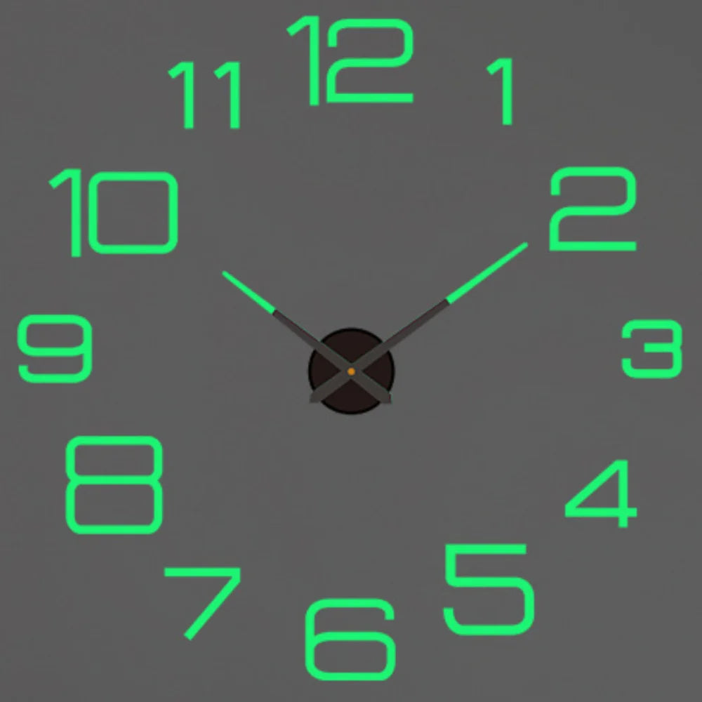 2026 Modern Design Large Wall Clock 3D DIY Quartz Clocks Fashion Watches Acrylic Mirror Stickers Living Room Home Decor Horloge