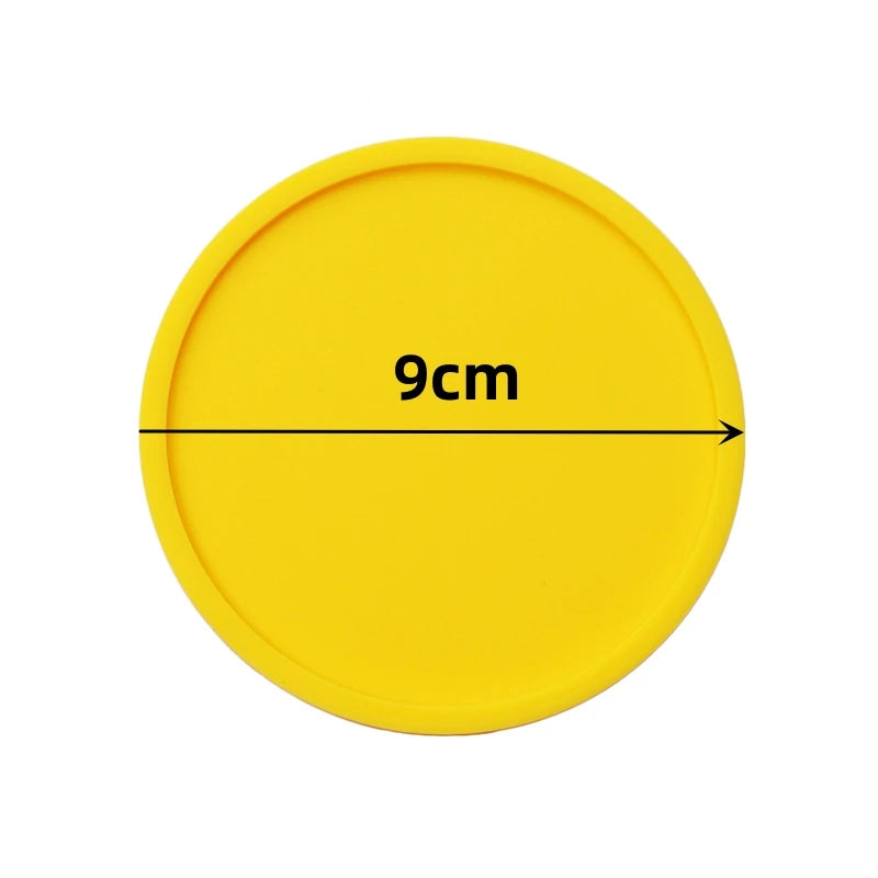 6Pack Silicone Coasters for Drinks Anti-Slip Durable Reusable Drink Coasters Set Non Slip Cup Coasters Silicone Coasters