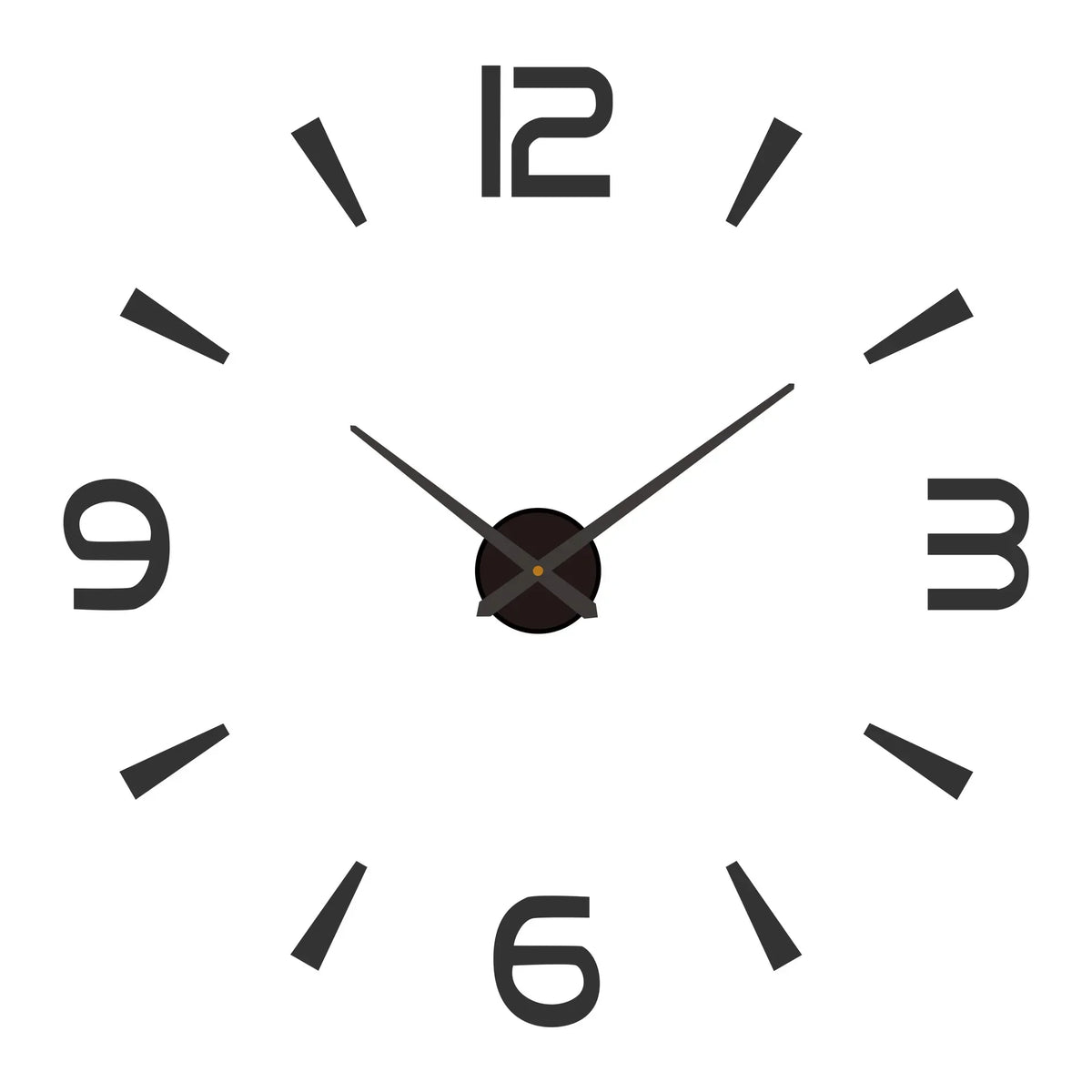 Large 3D Wall Clock Luminous Classic Wall Clocks DIY Digital Clock Wall Watches Stickers Silent Clock for Home Living Room Table