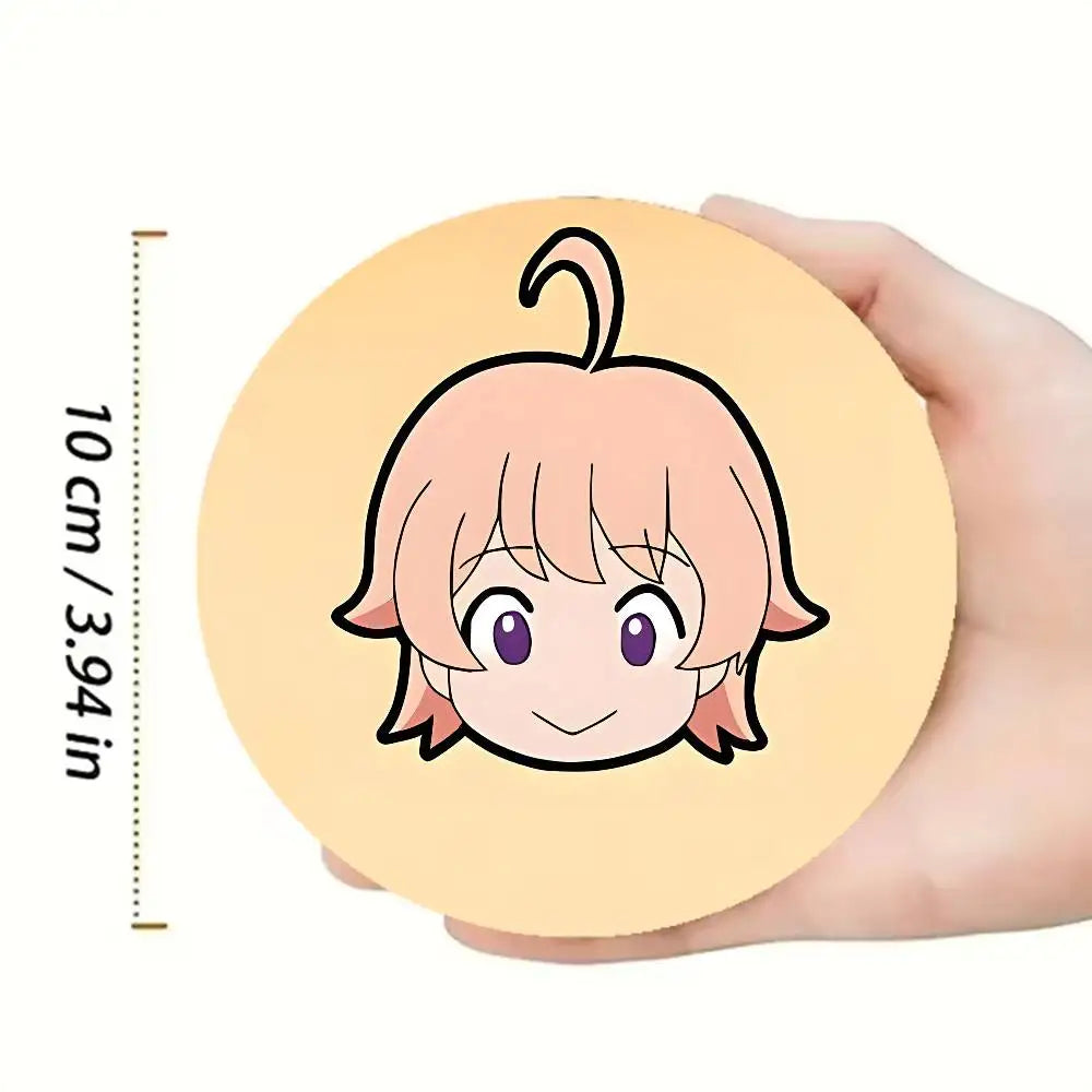 Nico Wakatsuki W-Witch Watch Heat-Resistant Pine Coasters Lightweight Sturdy for All Drinkware Easy to Clean