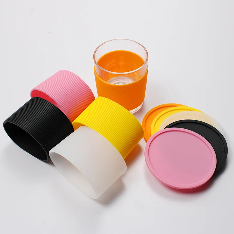 6Pack Silicone Coasters for Drinks Anti-Slip Durable Reusable Drink Coasters Set Non Slip Cup Coasters Silicone Coasters