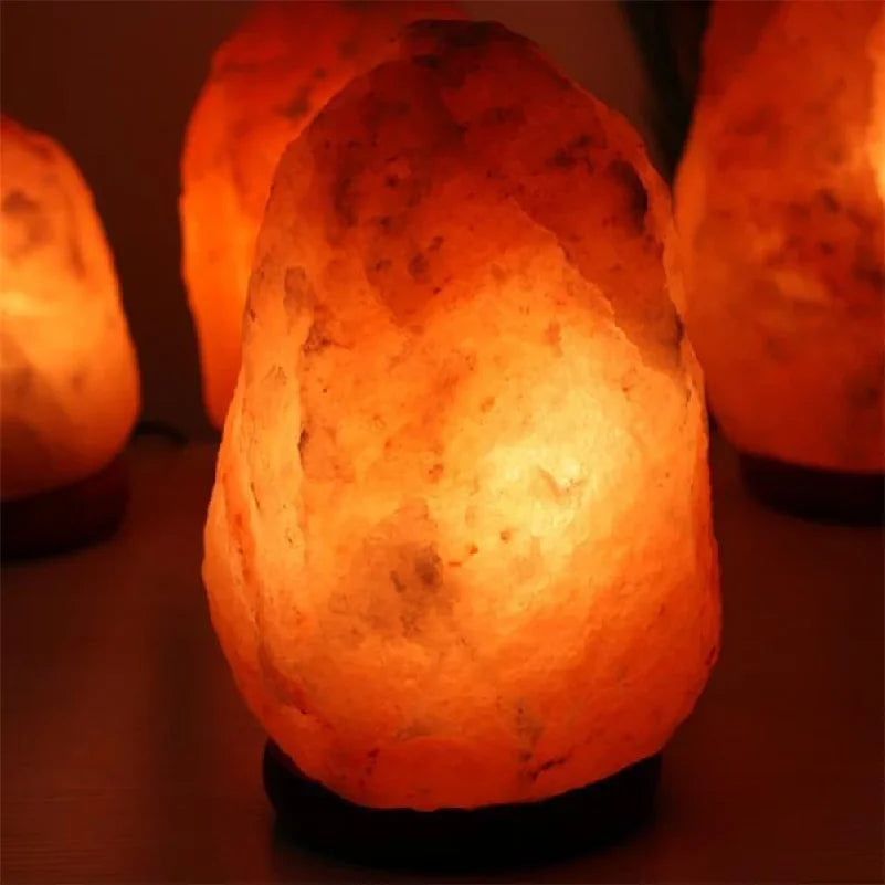 Natural Himalayan salt lamp, unique lighting fixture, also available in multi-color USB version