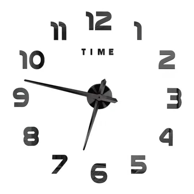 Large 3D Wall Clock Luminous Classic Wall Clocks DIY Digital Clock Wall Watches Stickers Silent Clock for Home Living Room Table