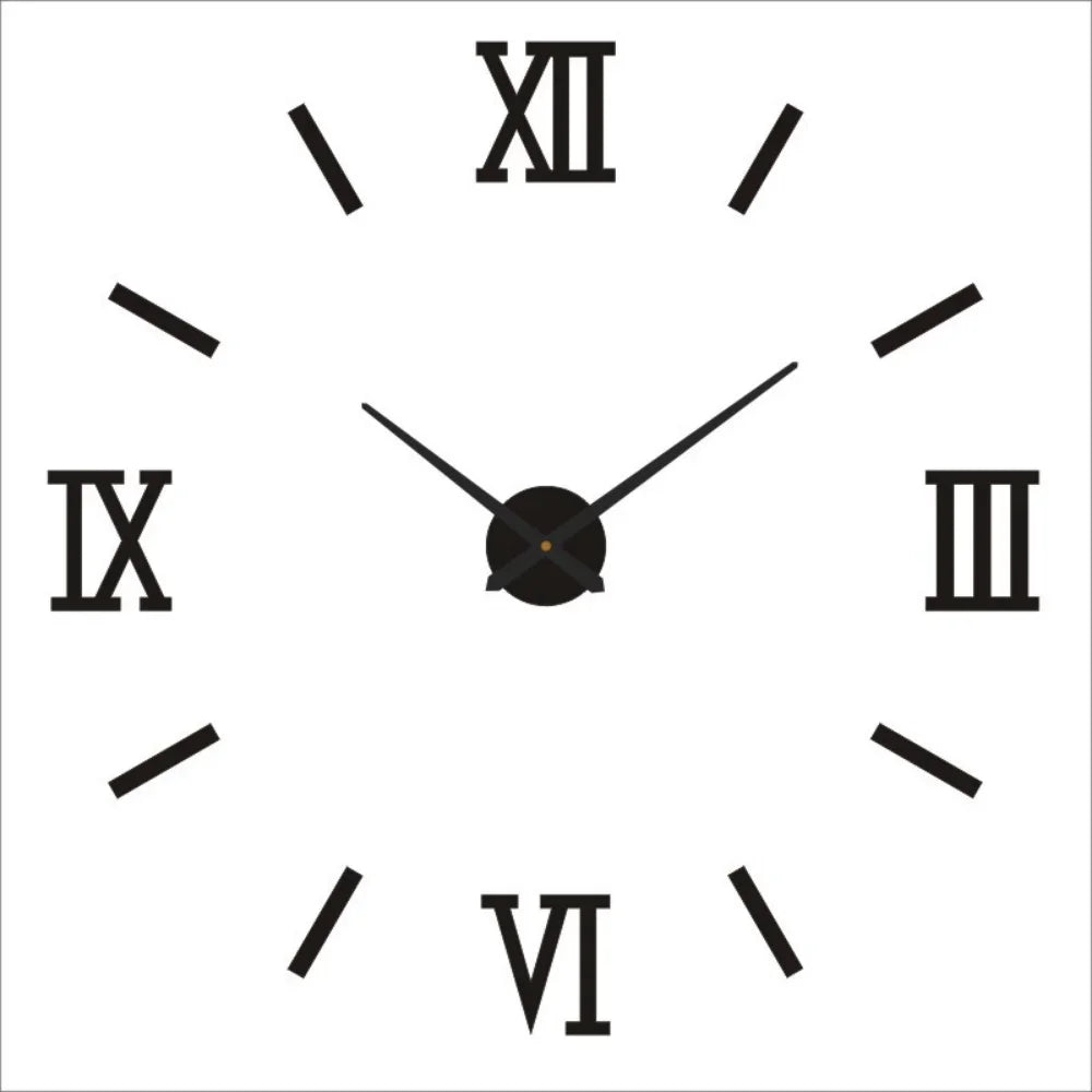 2026 Modern Design Large Wall Clock 3D DIY Quartz Clocks Fashion Watches Acrylic Mirror Stickers Living Room Home Decor Horloge