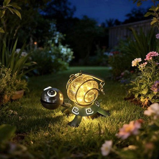 Turtle Garden Decor Waterproof Metal Turtle Shaped Decorative Light Solar Powered Garden Decor For Yard Patio Path Landscapes - Unique Finds Market LLC