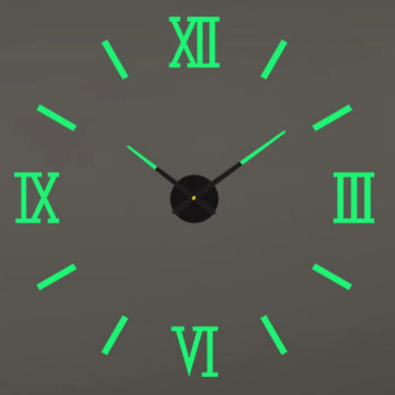2026 Modern Design Large Wall Clock 3D DIY Quartz Clocks Fashion Watches Acrylic Mirror Stickers Living Room Home Decor Horloge