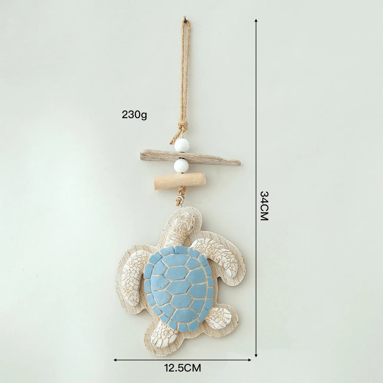 Sea Turtle Hanging Decor Coastal Wall Ornament Wooden Resin Turtle Pendant Beach Theme Home Decoration