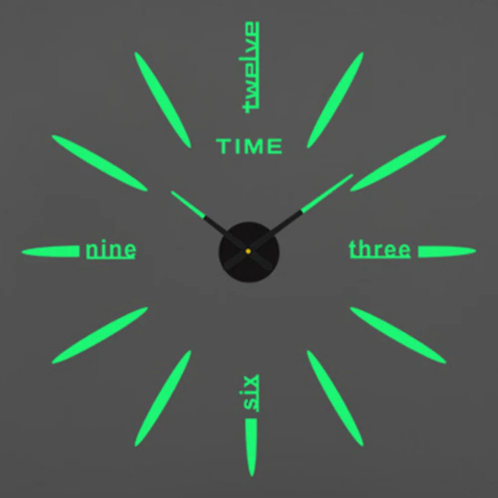 2026 Modern Design Large Wall Clock 3D DIY Quartz Clocks Fashion Watches Acrylic Mirror Stickers Living Room Home Decor Horloge